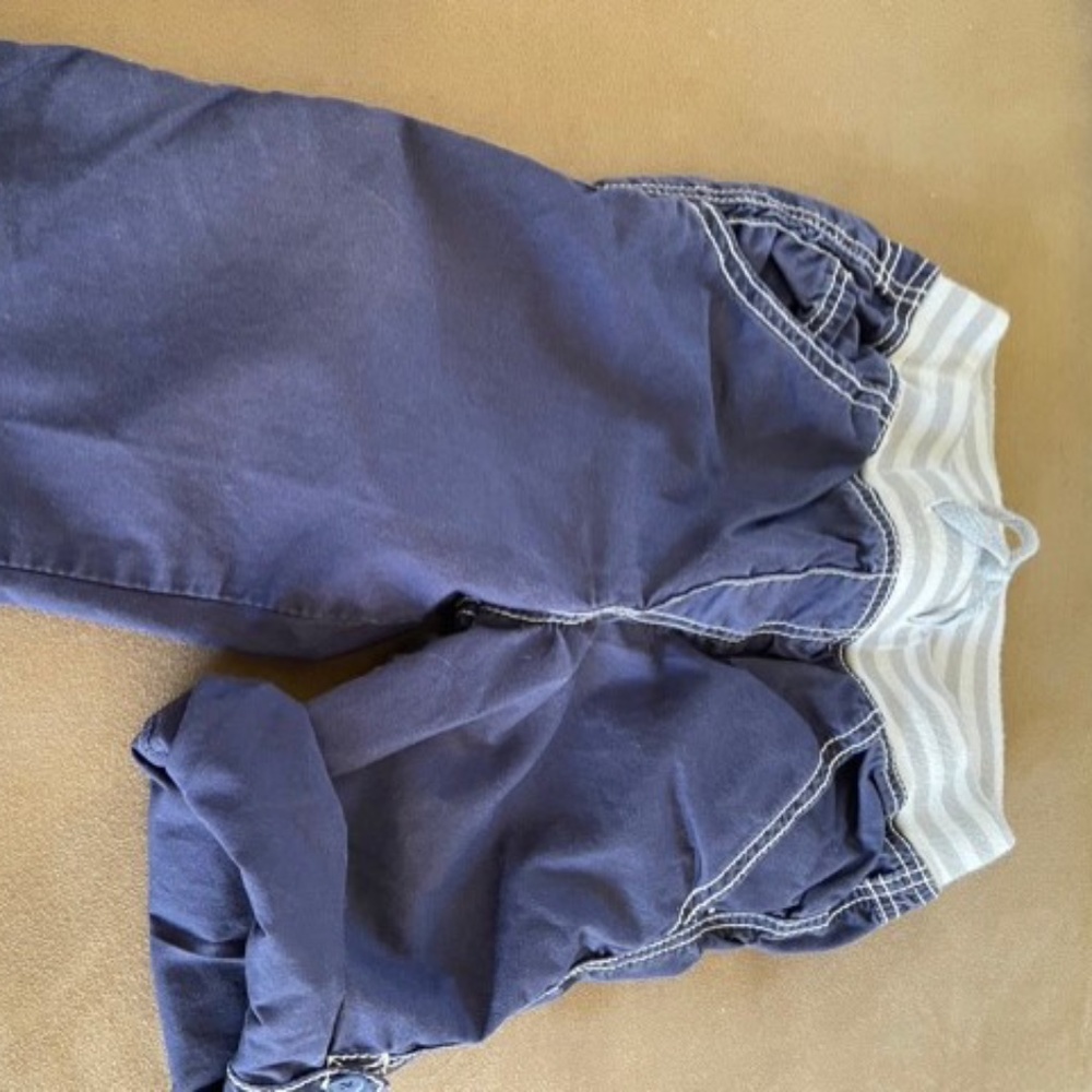 Baby Boden Roll Up Pants 18 to 24. blue